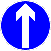 Road Sign arrow ahead