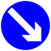 Road Sign arrow right down